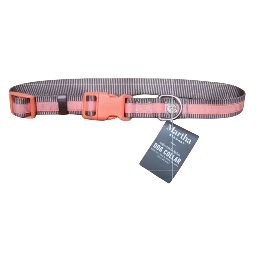 Martha Stewart NWT adjustable nylon dog collars in size 14 & 16